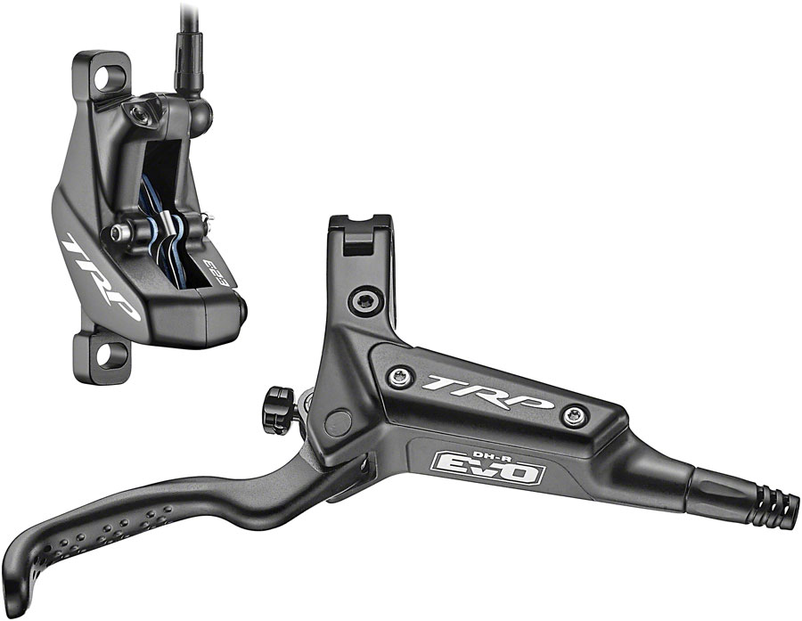 TRP DH-R EVO HD-M846 Disc Brake and Lever - Rear, Hydraulic, 4-Piston, Post Mount, Black 
