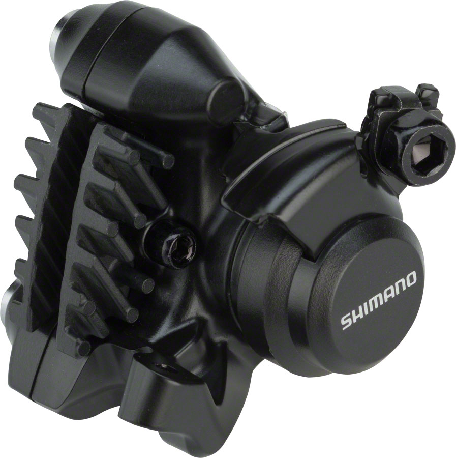 Shimano BR-RS305 Rear Flat-Mount Disc Brake Caliper with Resin Pads with Fins 