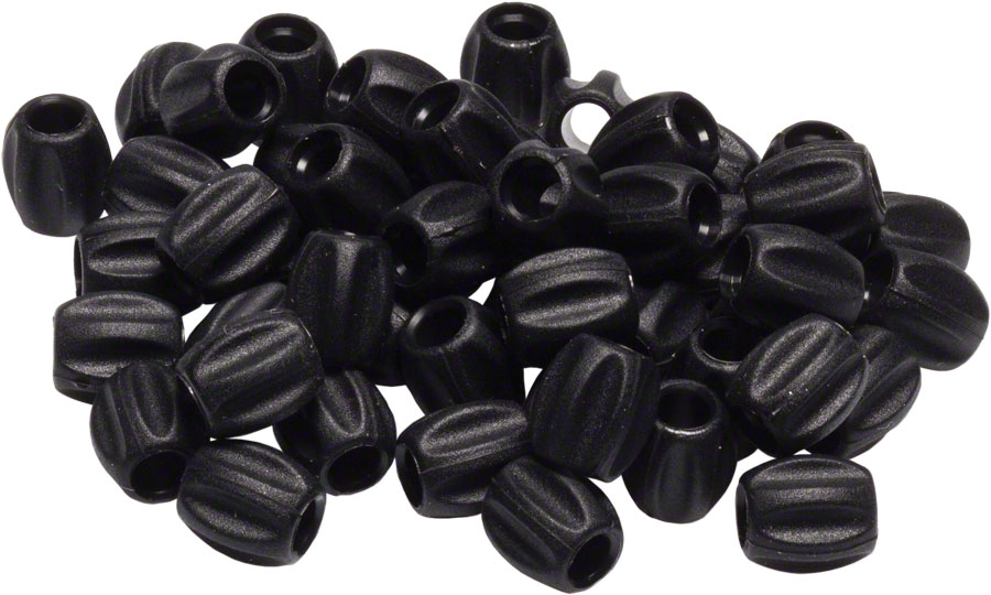 Jagwire Mini Tube Tops Frame Protectors for 4mm or 5mm Housing or Hose Bag of 50, Black 