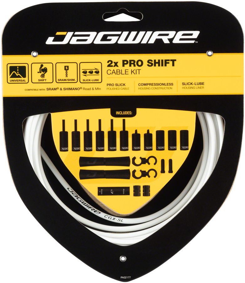 Jagwire Pro Shift Kit Road/Mountain SRAM/Shimano, White 