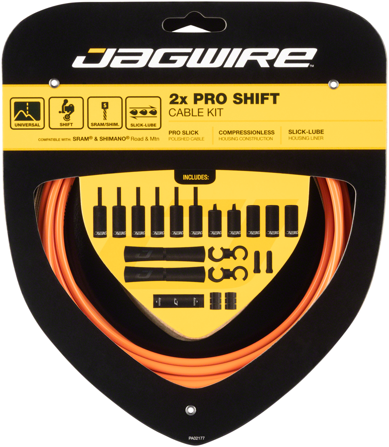 Jagwire Pro Shift Kit Road/Mountain SRAM/Shimano, Orange 