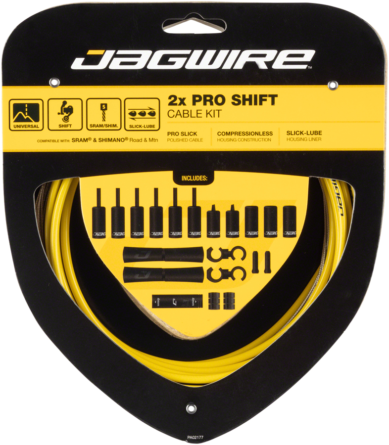 Jagwire Pro Shift Kit Road/Mountain SRAM/Shimano, Yellow 