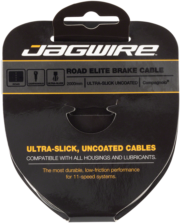 Jagwire Elite Ultra-Slick Brake Cable 1.5x2000mm Polished Slick Stainless Campagnolo 