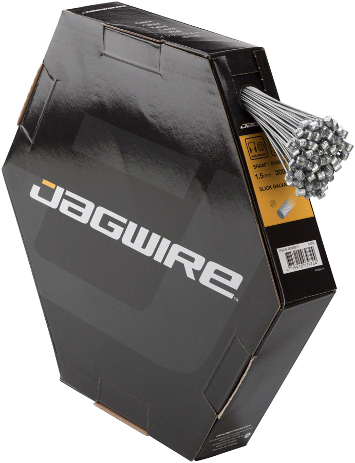 Jagwire Sport Brake Cable 1.5x2000mm Slick Galvanized SRAM/Shimano MTB, Box of 100 