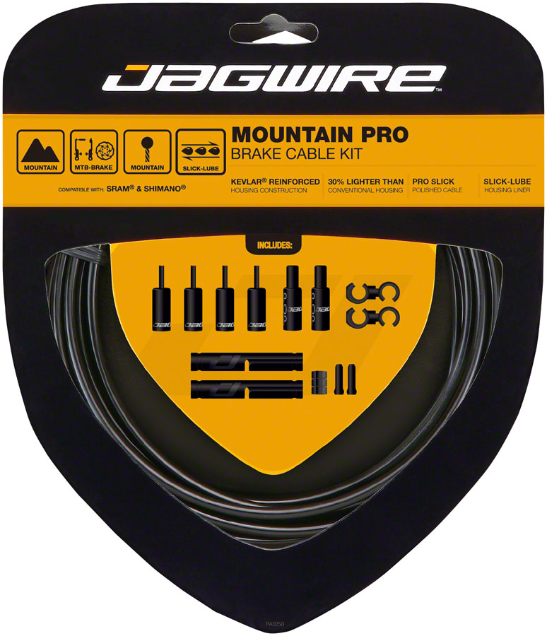 Jagwire Pro Brake Cable Kit Mountain SRAM/Shimano, Black 