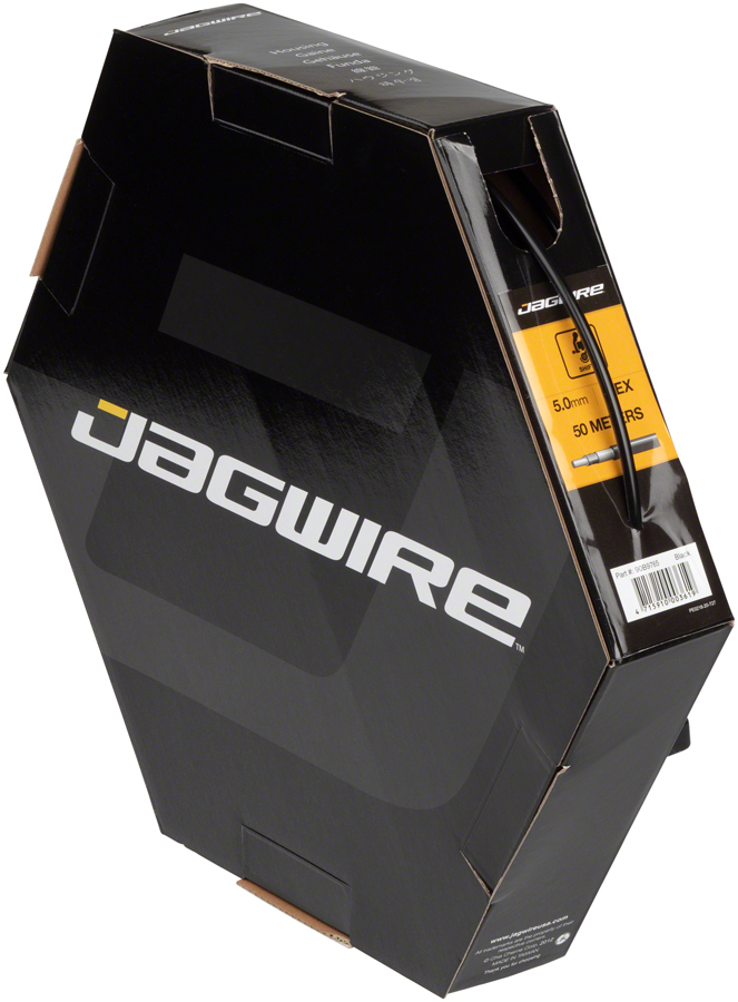 Jagwire 5mm Basics Derailleur Housing 50M File Box, Black 