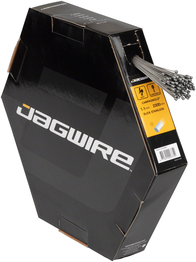 Jagwire Sport Shift Cable - 1.1 x 2300mm, Slick Stainless Steel, For Campagnolo, Box of 100 