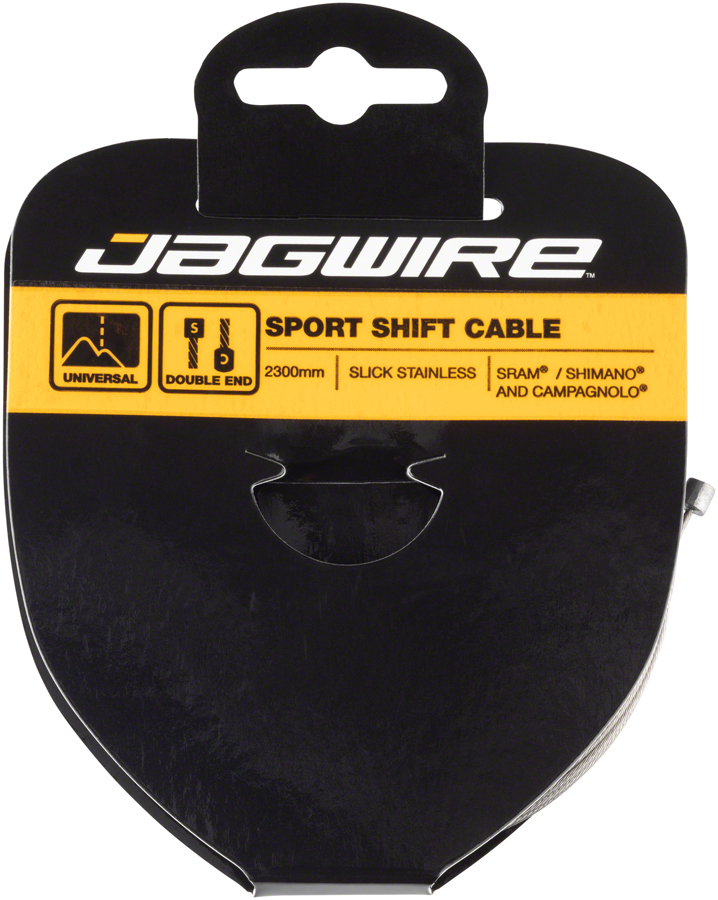Jagwire Sport Shift Cable - 1.1 x 2300mm, Slick Stainless Steel, For SRAM/Shimano/Campagnolo 