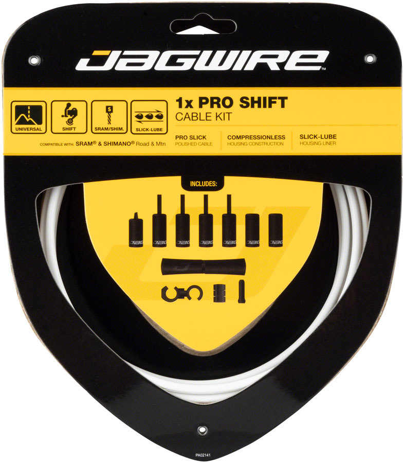 Jagwire 1x Pro Shift Kit Road/Mountain SRAM/Shimano, White 