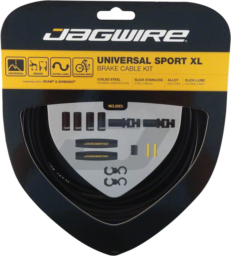 Jagwire Universal Sport Brake XL Kit, Black 