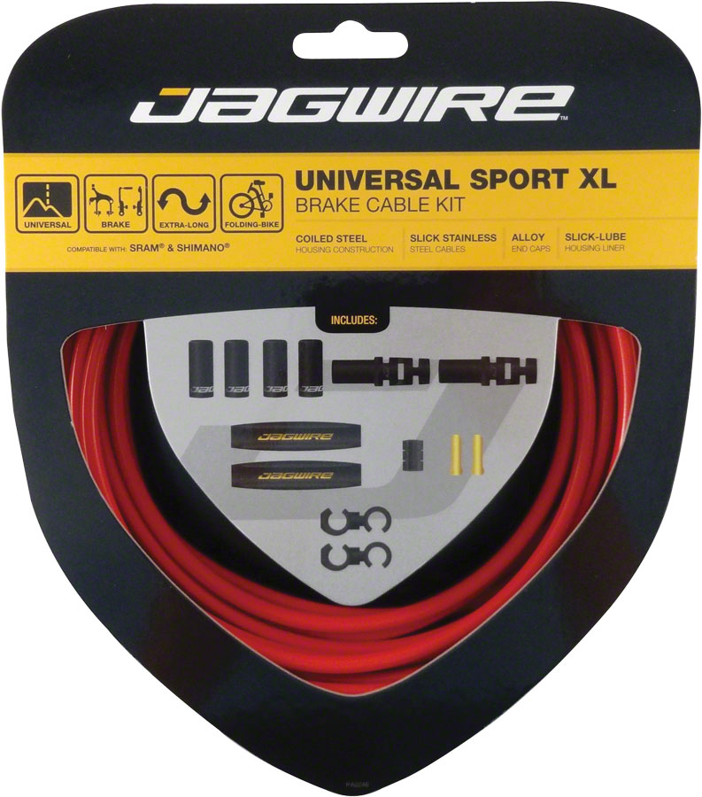 Jagwire Universal Sport Brake XL Kit, Red 