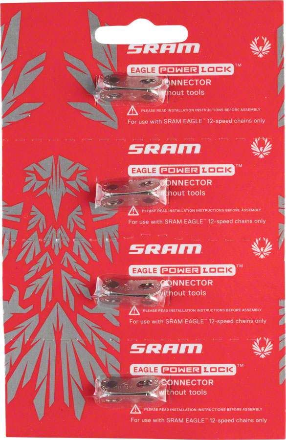 SRAM Eagle PowerLock Link for 12-Speed Chain, Silver Card/4