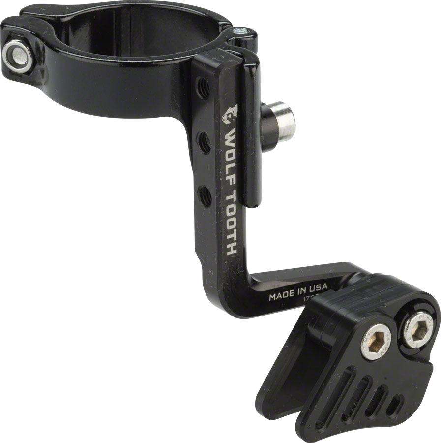 Wolf Tooth Gnarwolf Chainguide Seat Tube Clamp, 34.9mm, Black, Rev 1