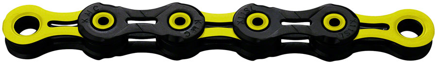 KMC DLC 11 Chain - 11-Speed, 118 Links, Black/Yellow 