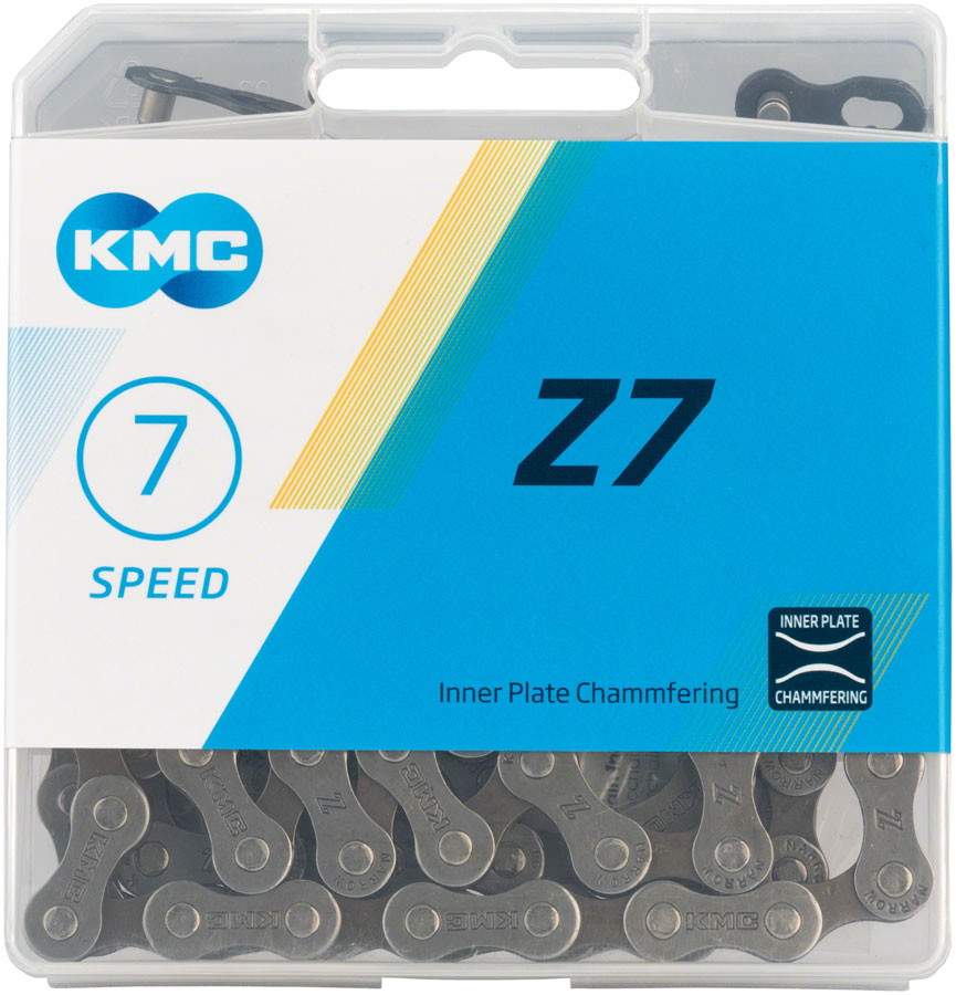 KMC Z7 Chain - 7-Speed, 116 Links, Gray/Brown | Bikeparts.Com