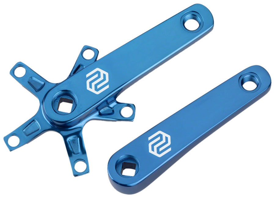 Promax SQ-1 Crank Arm Set - 170mm, Square Taper JIS Spindle Interface, 110mm BCD, Blue