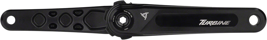 RaceFace Turbine Crankset - 170mm, Direct Mount, 143mm Spindle with CINCH Interface, 7050 Aluminum, Black