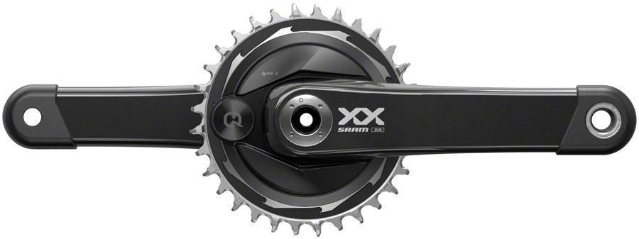 SRAM XX Eagle T-Type AXS Power Meter Wide Crankset - 175mm, 12-Spd, 32t Chainring, DM Thread Mount, PM Spider, DUB Spindle Interface, Blk