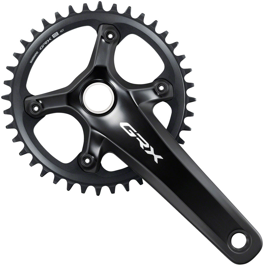 Shimano GRX FC-RX820-1 Crankset - 170mm, 12-Speed, 40t, 110 BCD, Hollowtech II, Black