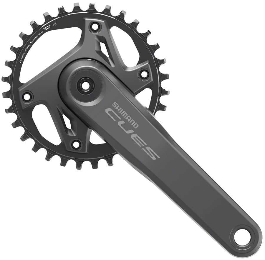 Shimano CUES FC-U6000-1 Crankset - 175mm, 9/10/11-Speed, 32t, Asymmetric 96 BCD, Hollowtech II, Black