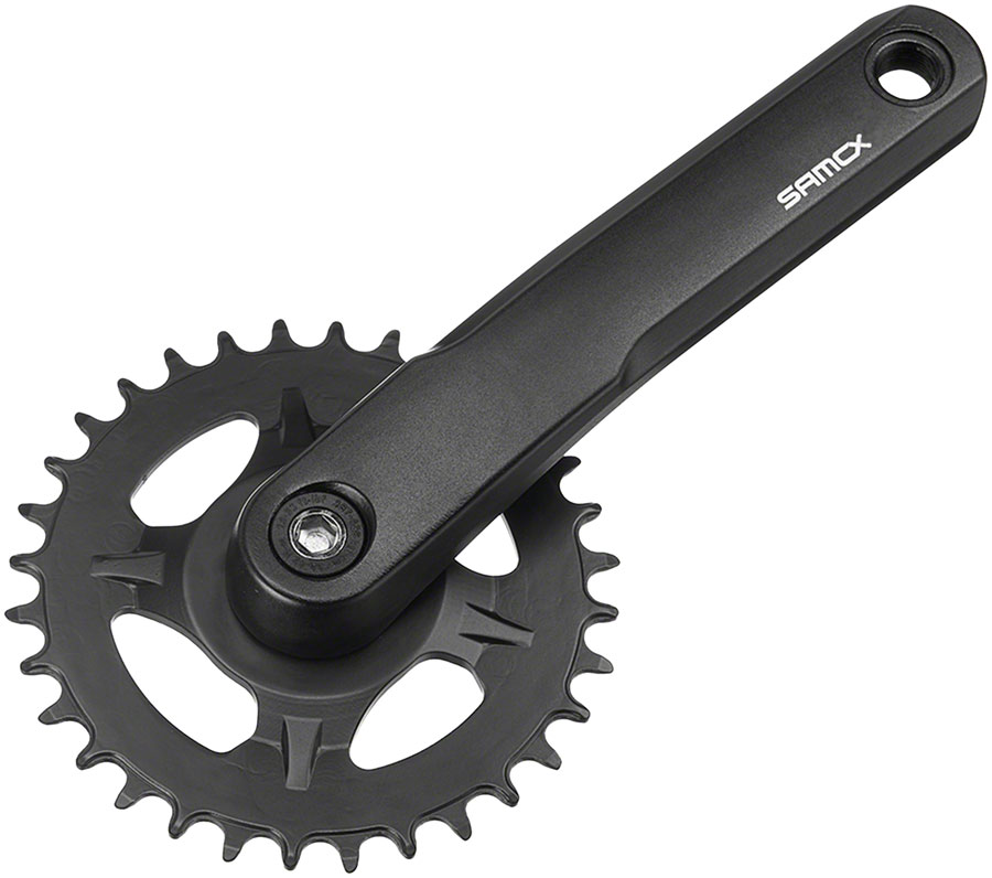 Samox AM38J Crankset - 135mm, 11-Speed, 30t, Direct Mount Samox, JIS Square Taper Spindle Interface, Spindle Bolts Sold Separate, Black