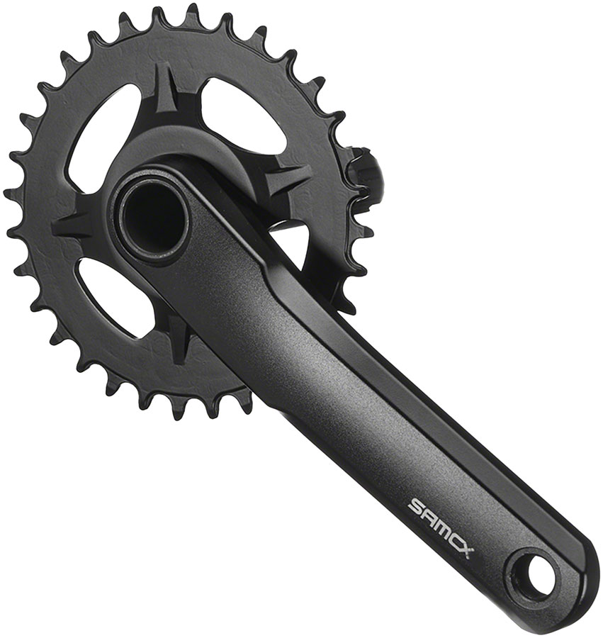 Samox TAM38J Crankset - 135mm, 11-Speed, 30t, Direct Mount Samox, 24mm CrMo Crank Spindle, Black