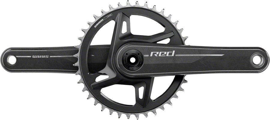 SRAM RED 1x XPLR Wide Crankset - 172.5mm, 13-Speed, 42t, 8-Bolt Direct Mount, DUB Spindle, Natural Carbon, E1 
