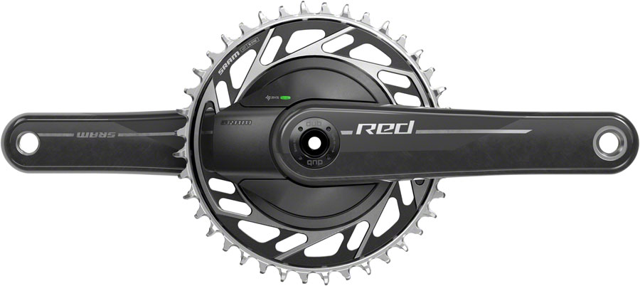 SRAM RED 1x XPLR AXS Power Meter Wide Crankset - 170mm, 13-Speed, 40t Threaded Mount, 8-Bolt PM Spider, DUB Spindle, Natural Carbon, E1