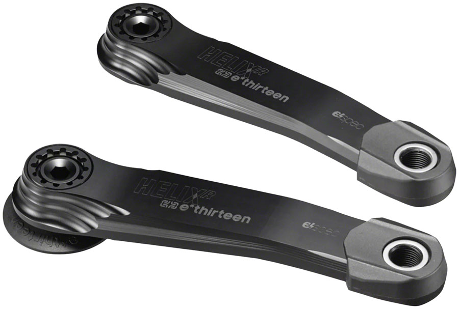e*thirteen Helix Race Alloy e*spec Crank Arm Set - BOSCH Gen4-Brose S Mag-TQ HPR50, 26.5mm Offset, 160mm, with Self Extractor, Black
