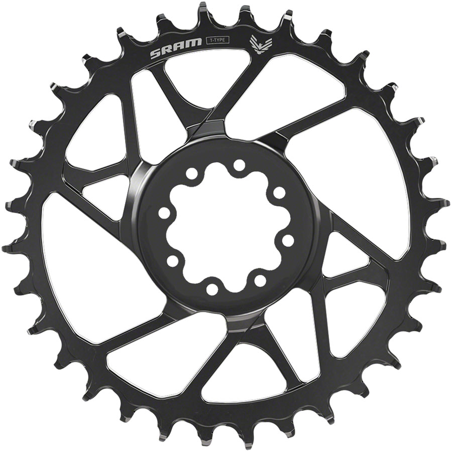 SRAM S1000 Eagle T-Type Direct Mount Chainring - 30t, 12-Speed, 8-Bolt Direct Mount, 3mm Offset, Aluminum, Black