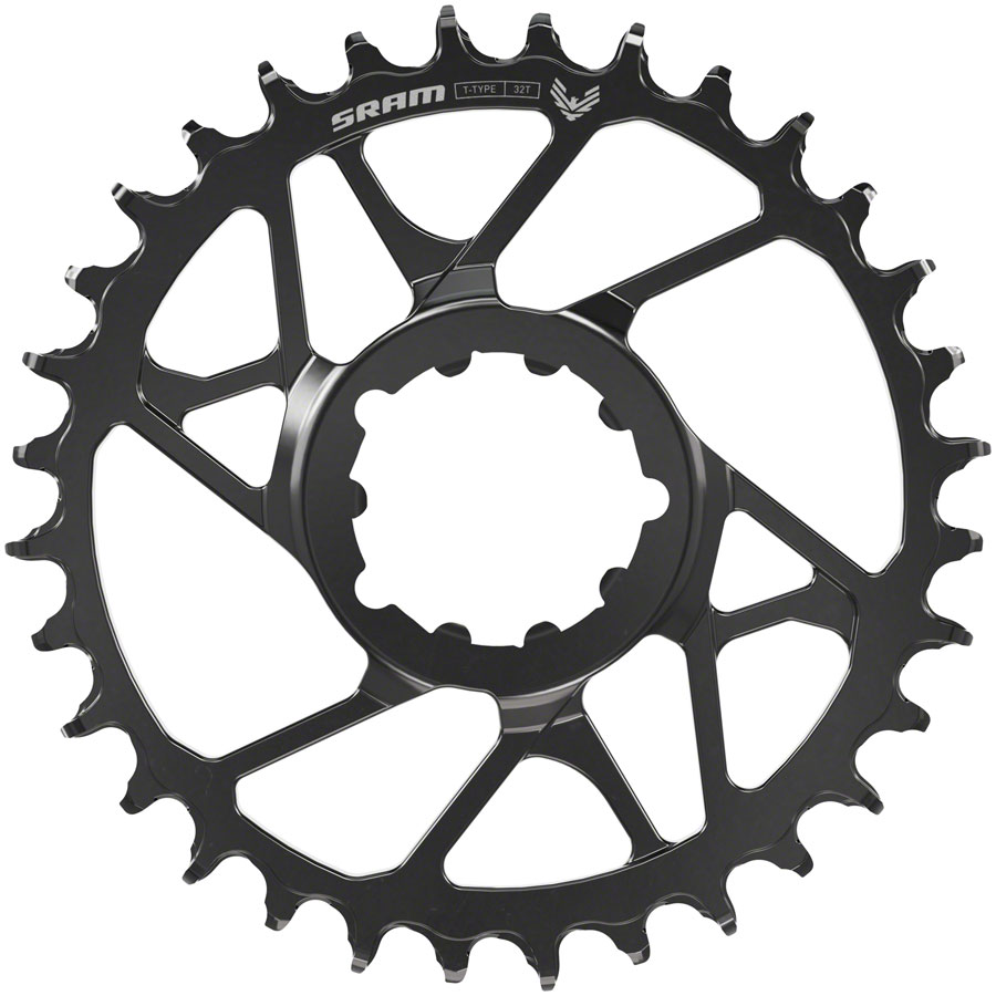 SRAM Eagle 70 T-Type Direct Mount Chainring - 34t, 12-Speed, 3-Bolt Direct Mount, 3mm Offset, Steel, Black