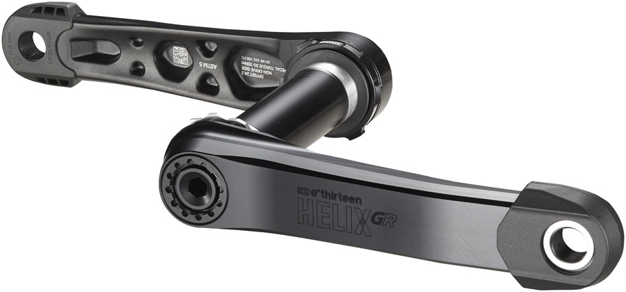 e*thirteen Helix Race GR Crankset - 160mm, 83mm, 30mm Spindle with e*thirteen P3 Connect Interface, Black