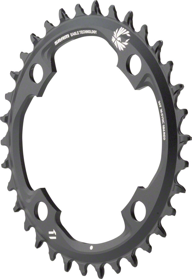 SRAM X-Sync 2 Eagle Chainring - 34 Tooth, 104mm BCD, 12-Speed, Black ...