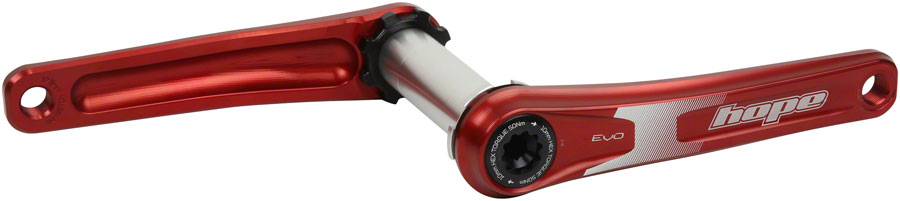 Hope Evo Crankset - 170mm, Direct Mount, 30mm Spindle, For 135/142/141/148mm Rear Spacing, Red 