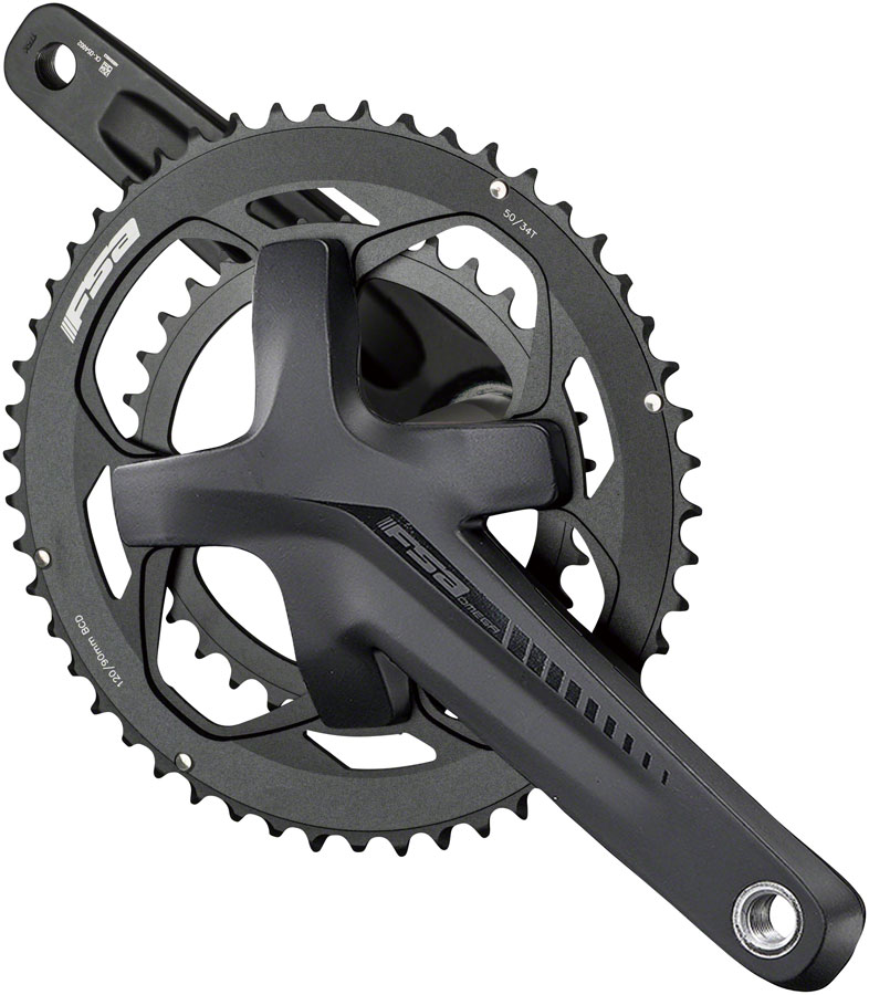 Full Speed Ahead Omega Adventure Crankset - 165mm, 10/11-Speed, 46/30t, 120/90 BCD, Full Speed Ahead MegaExo 19 Spindle Interface, Black