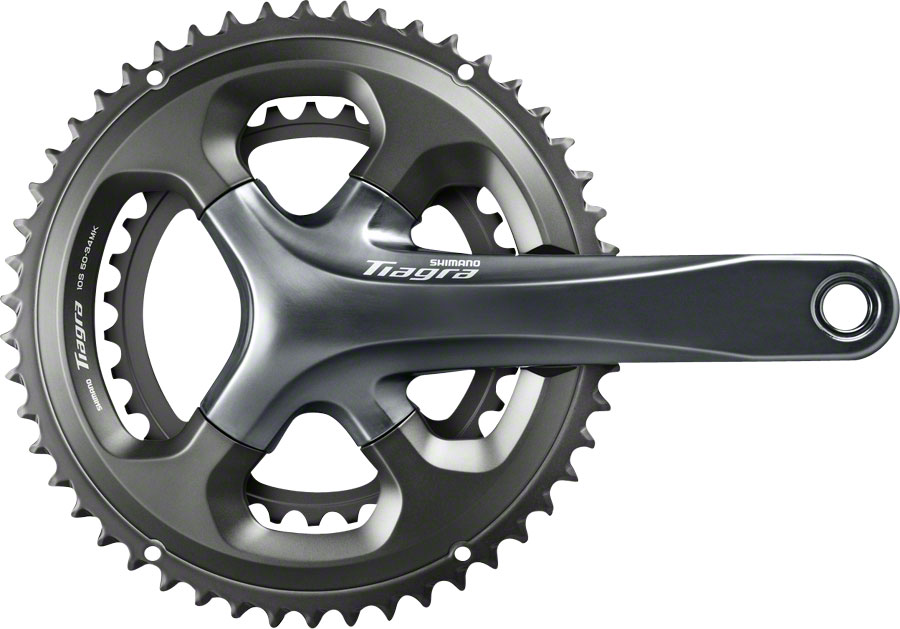 Shimano Tiagra FC-4700 Crankset - 175mm, 10-Speed, 52/36t, 110 Asymmetric BCD, Hollowtech II Spindle Interface, Gray