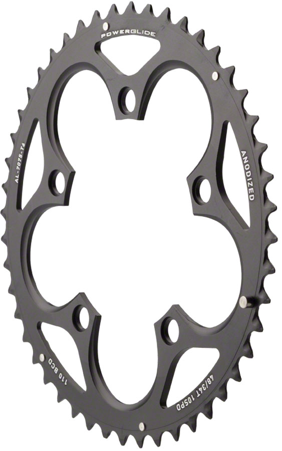 SRAM Force/Rival/Apex 48T 10-Speed 110mm Black Chainring for BB30 Crank ...