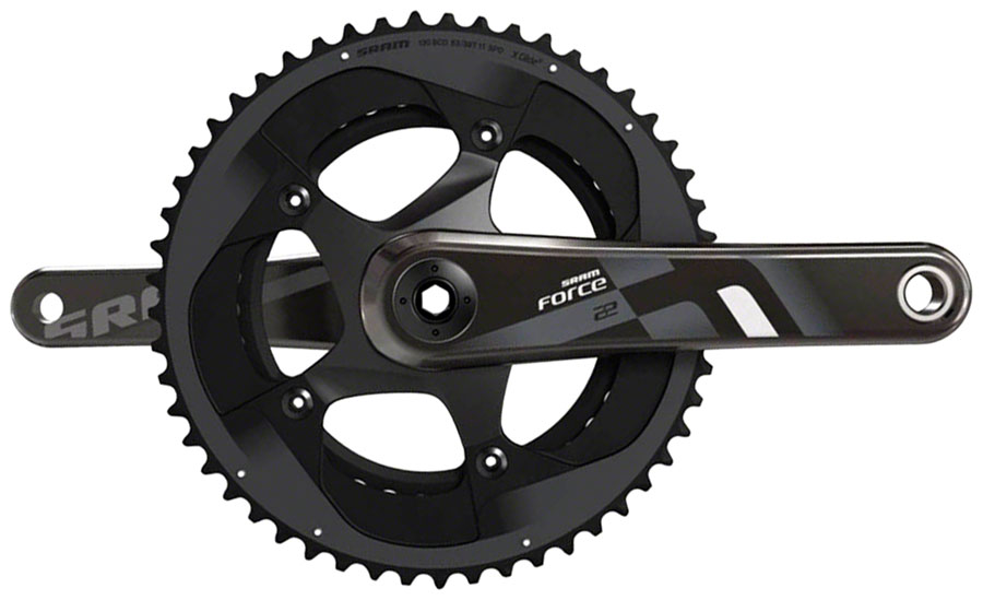 SRAM Force 22 Exogram Crankset - 175mm, 11-Speed, 53/39t, 130 BCD, BB30/PF30 Spindle Interface, Black