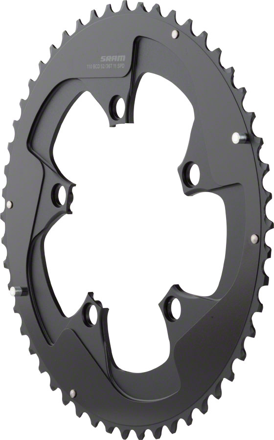 SRAM Red 22 52T x 110mm BCD YAW Chainring with Two Pin Positions, B2 ...