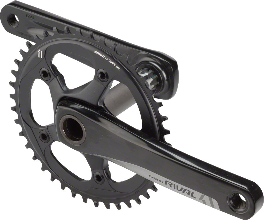 SRAM Rival 1 Crankset - 172.5mm, 10/11-Speed, 42t, 110 BCD, GXP Spindle Interface, Black 