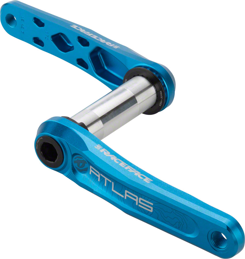 RaceFace Atlas Crankset - 175mm, Direct Mount, RaceFace CINCH Spindle Interface, Blue