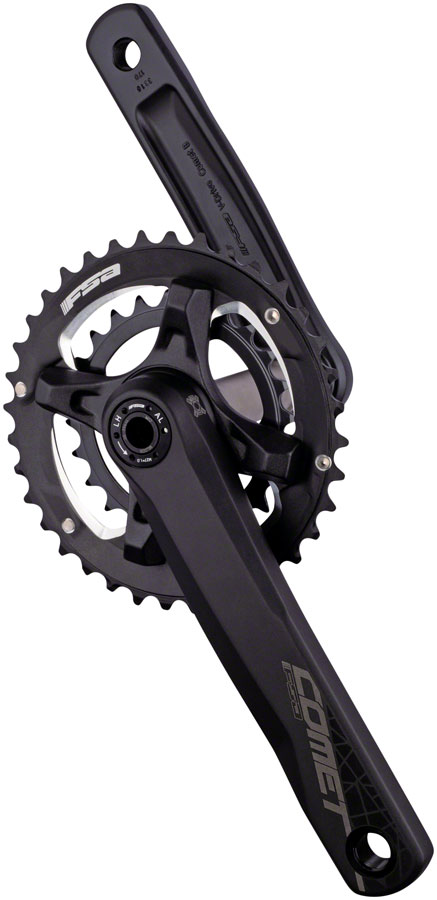 Full Speed Ahead Comet MegaExo Modular 2x Crankset - 175mm, 11-Speed, 36/22t, 96/68mm BCD, MegaExo Spindle Interface, Black