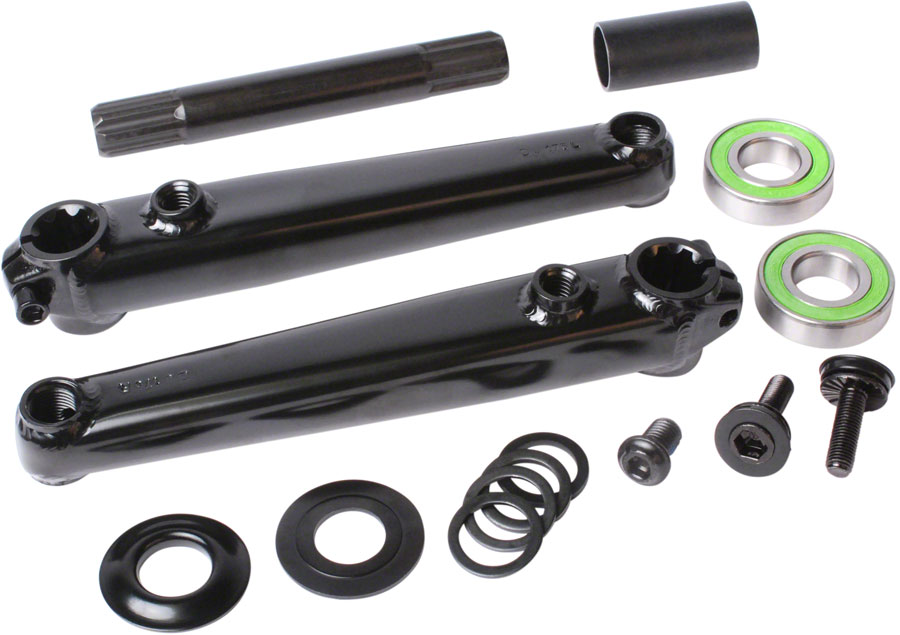 Sunday Saker v2 Cranks - 170mm, With 19mm MID BB, Left or Right Hand Drive, Black