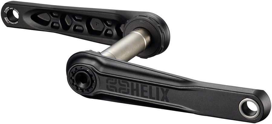 e*thirteen Helix Crankset - 170mm, 73mm, 24mm Spindle with e*thirteen P3 Connect Interface, Black 