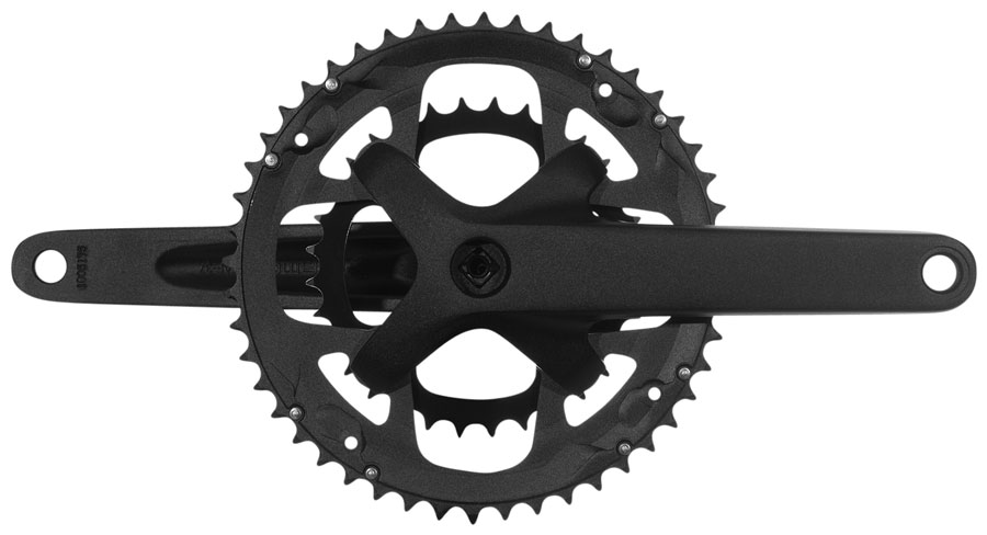 Samox G3s Crankset - 170mm, 9-10 Speed, 48/32t, 104/64bcd, JIS Square Taper, Black