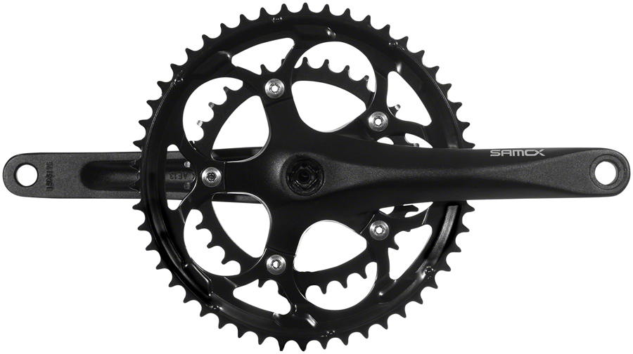 Samox R3s Crankset - 175mm, 9-10-Speed, 50/34t, 110 bcd, JIS Square Taper, Black