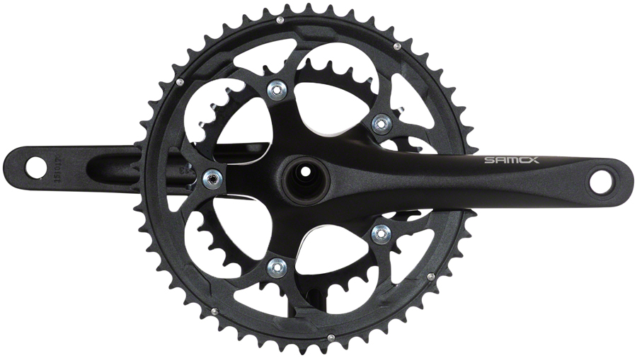 Samox R3 Crankset - 170mm, 11-Speed, 50/34t, 110 bcd, 24mm Spindle, Black