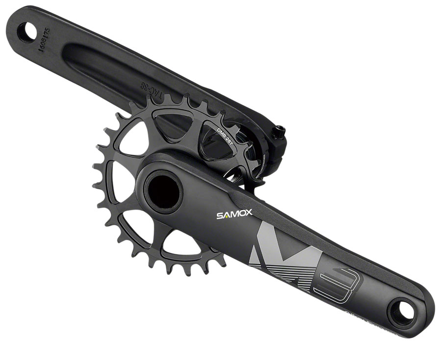 Samox M3 Crankset - 170mm, 10-12 Speed, 32t, 3-Bolt Direct Mount, 24mm Spindle, Black