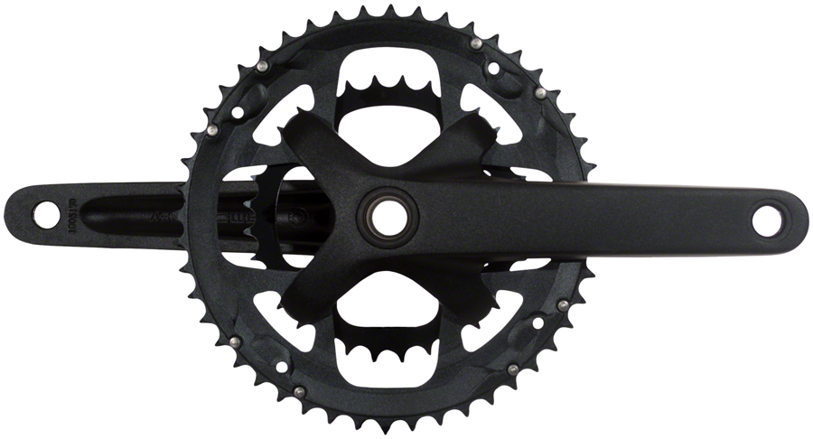 Samox G3 Crankset - 170mm, 10-11 Speed, 44/28t, 104/64bcd, 24mm Spindle, Black