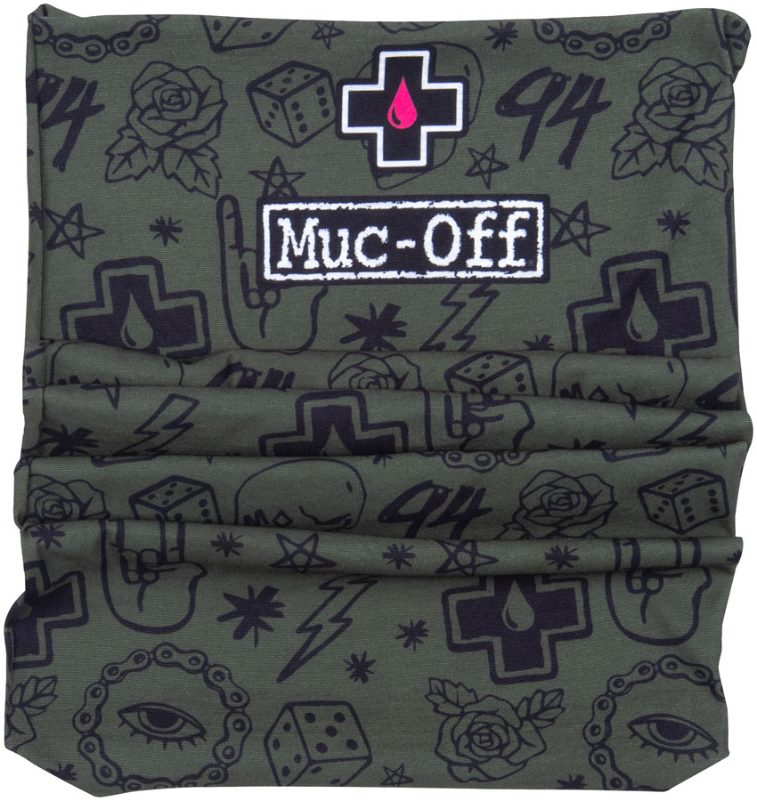 Muc-Off Lightweight Neck Gaiter - Green Punk